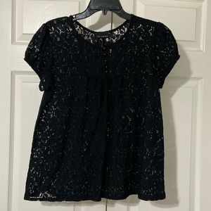 The Limited Lace Top/Shirt Black Size Medium